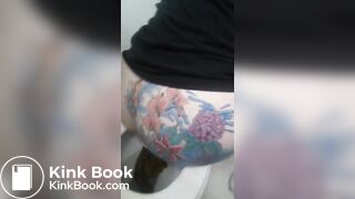beautiful tattoo butt monster big pooping