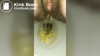 Massive Dump From Hairy Trans Ass
