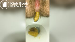 Massive Dump From Hairy Trans Ass