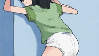 Diaper girl animation - video 2