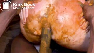 White pawg getting her shitty butt destroyed by bbc