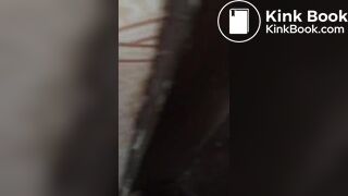 Ebony pissing toilet