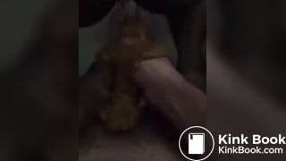 Man gets shitted on by BBW ebony