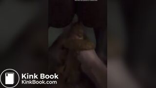 Man gets shitted on by BBW ebony