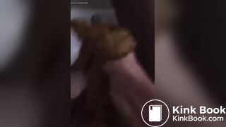 Man gets shitted on by BBW ebony