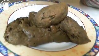 Chubby poop on the plate