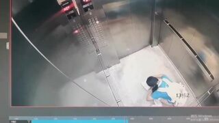 Chinese girl shit in a Elevator