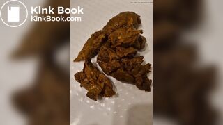 BBW white girl scat