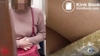 Japanese women with diarrhea in a train.