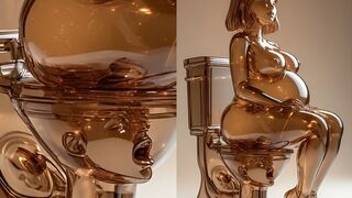 Human Toilet Slave FOREVER JOI Femdom Scat Art 3D