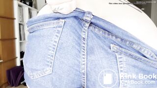 European Cutie Messes Jean Shorts