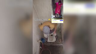 Desi lady poop 4