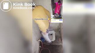 Desi lady poop 4