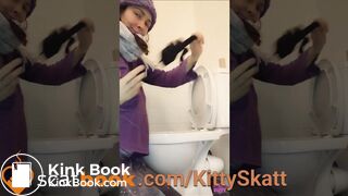 Smelly piss and shit on the toilet!
