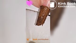 Big pile in the toilet!
