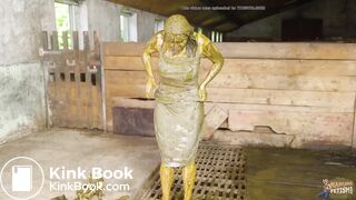 BM Sneaky Fun In The Cowshed - orgasm in cowshit