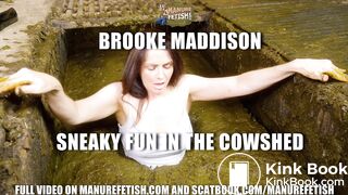 BM Sneaky Fun In The Cowshed - orgasm in cowshit