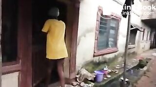 Ebony panty poop 6