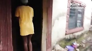 Ebony panty poop 6