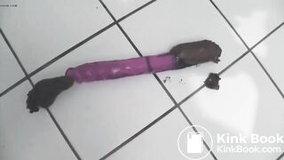 Shitting out a dildo - video 2