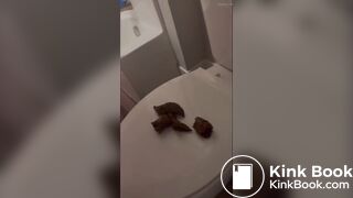 (1/20/26) Naughty girl poops on the toilet seat