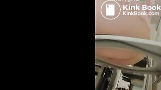 girl poops in Tupperware container