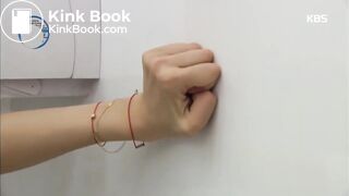 Korean girl farting and desperately pooping
