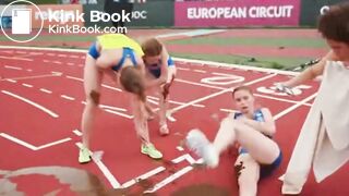 AI girl diarrhea during running