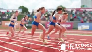 AI girl diarrhea during running