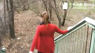 Shitting outdoors - video 13