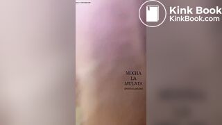 Ebony girl pooping on toilet - video 24