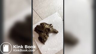 AT huge poop on floor