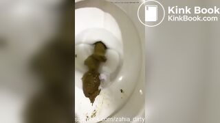Girl in hijab dirty dildo