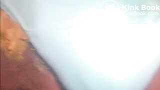 closeup ebony panty poop overflow