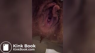 Asshole empty poo