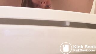 Pretty girl on toilet - video 5