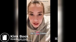 Sexy European girl with diarrhea