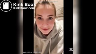 Sexy European girl with diarrhea