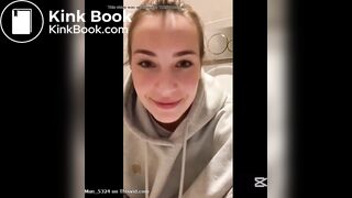Sexy European girl with diarrhea