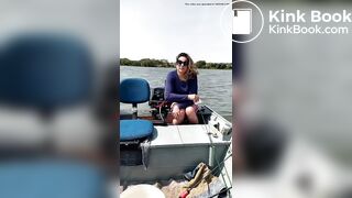 Brazilian woman Shitting on a boat (found on tiktok)