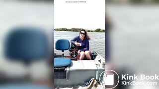 Brazilian woman Shitting on a boat (found on tiktok)
