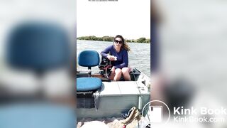 Brazilian woman Shitting on a boat (found on tiktok)
