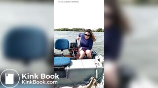 Brazilian woman Shitting on a boat (found on tiktok)