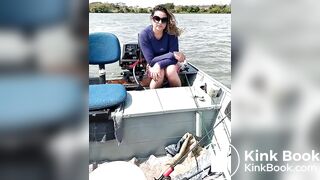 Brazilian woman Shitting on a boat (found on tiktok)