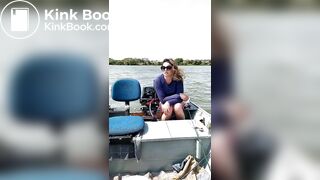 Brazilian woman Shitting on a boat (found on tiktok)