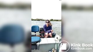 Brazilian woman Shitting on a boat (found on tiktok)