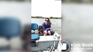 Brazilian woman Shitting on a boat (found on tiktok)