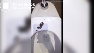 girl pissing and poping in the Toilette - video 4