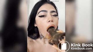 Teen scat latina licking gode sextoy