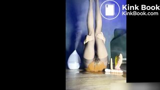 Girl Makes a HUGE Mess in her Pantyhose